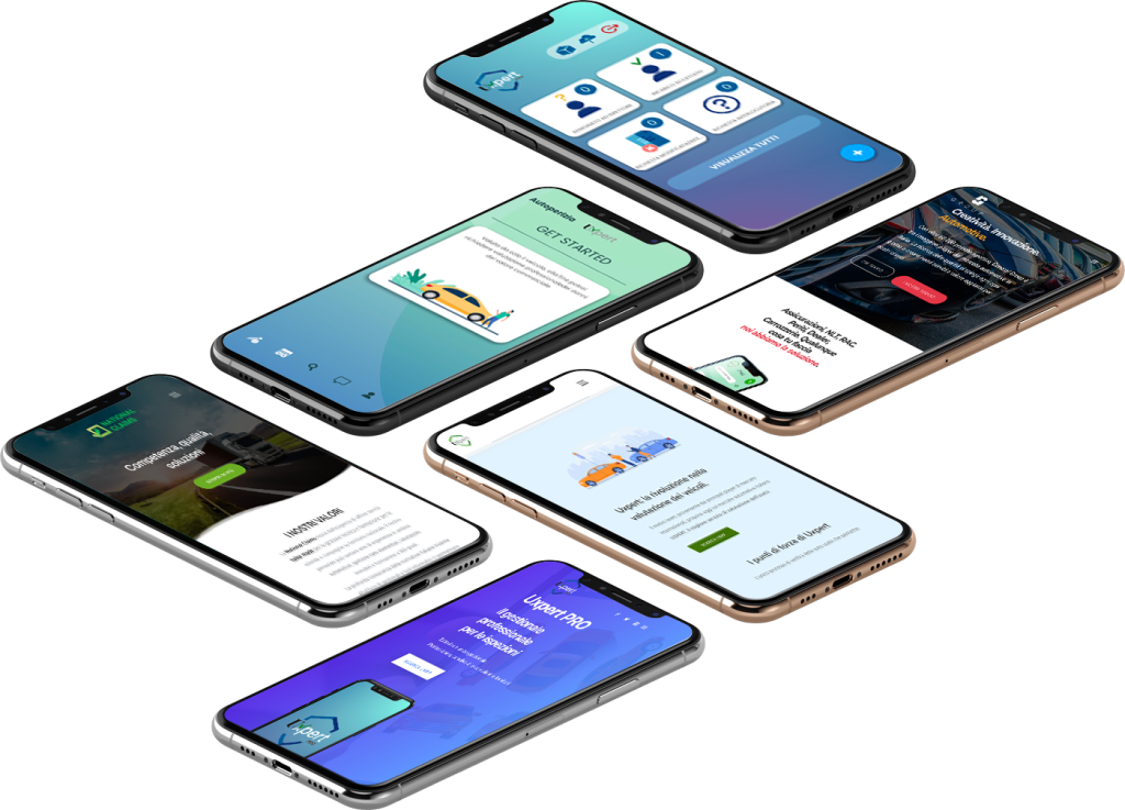 Cellulari con app e siti web